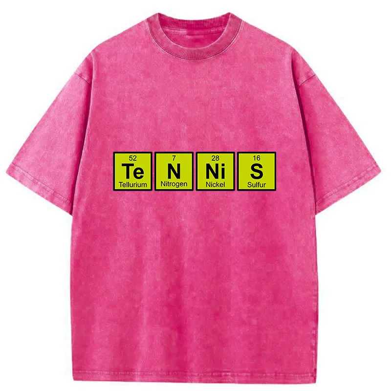 Tokyo-Tiger Tennis Periodic Table Washed T-Shirt