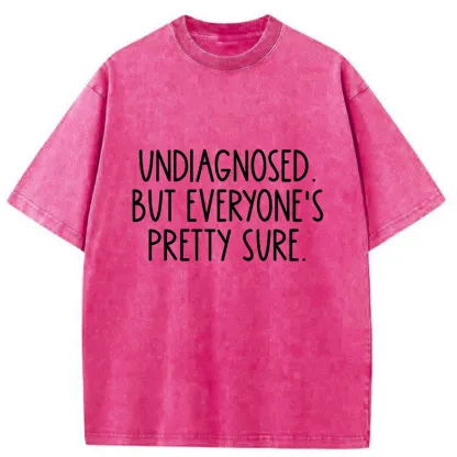 Tokyo-Tiger Self-diagnosed Illness Funny Washed T-Shirt