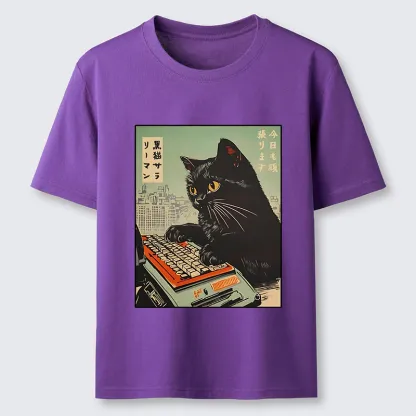 Tokyo-Tiger Cat Typing Classic T-Shirt