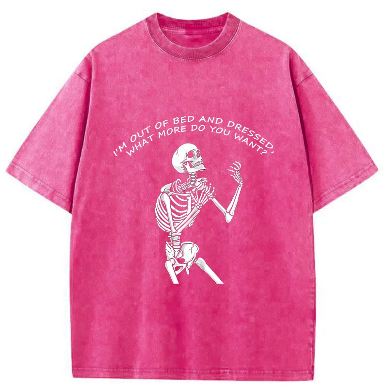 Tokyo-Tiger Skeleton Driven Mad Washed T-Shirt