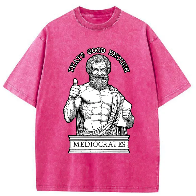 Tokyo-Tiger Humorous Ancient Philosopher Washed T-Shirt