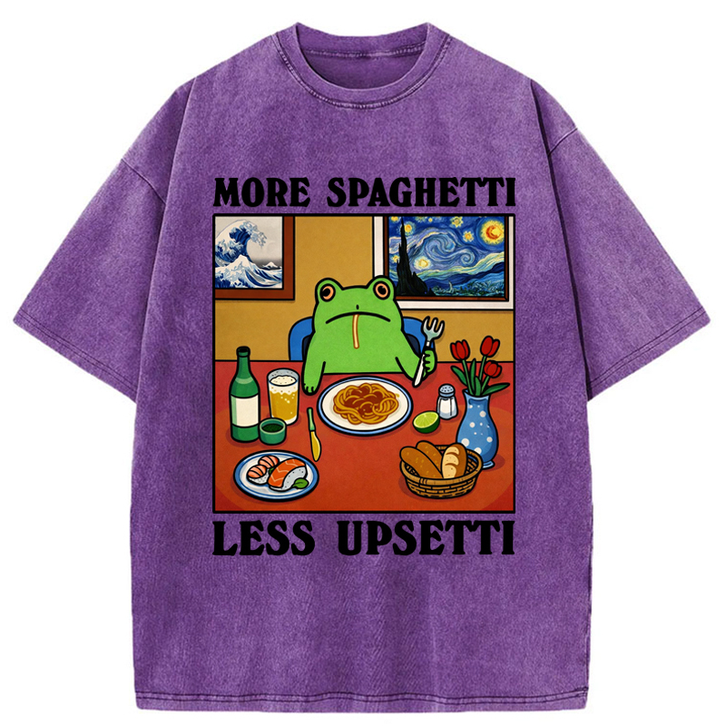 Tokyo-Tiger More Spaghetti Less Upsetti Frog Washed T-Shirt