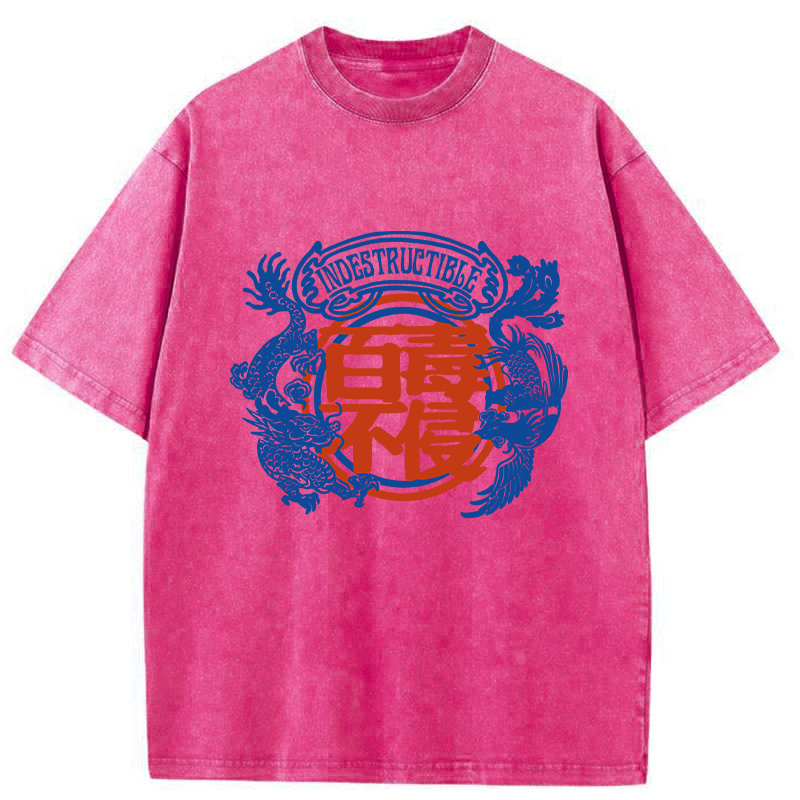 Tokyo-Tiger Indestructible Kanji Washed T-Shirt