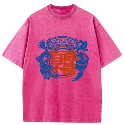 Tokyo-Tiger Indestructible Kanji Washed T-Shirt