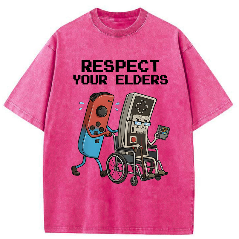 Tokyo-Tiger Respect Your Elders Washed T-Shirt