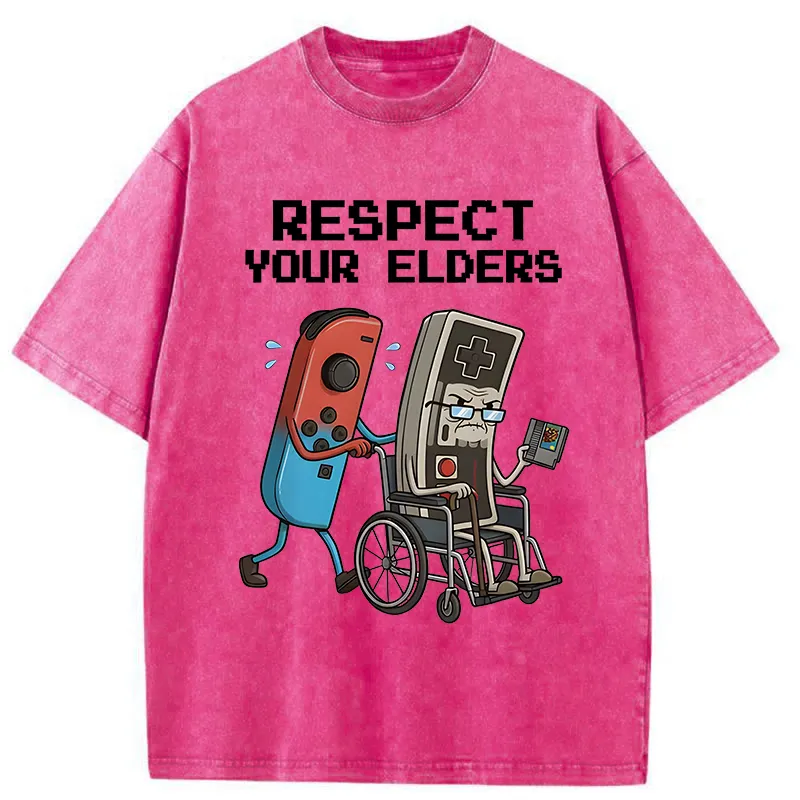 Tokyo-Tiger Respect Your Elders Washed T-Shirt