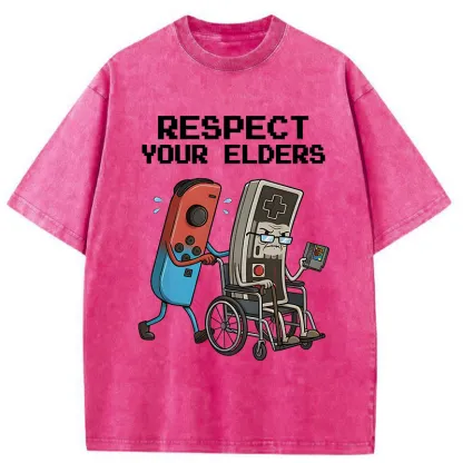 Tokyo-Tiger Respect Your Elders Washed T-Shirt