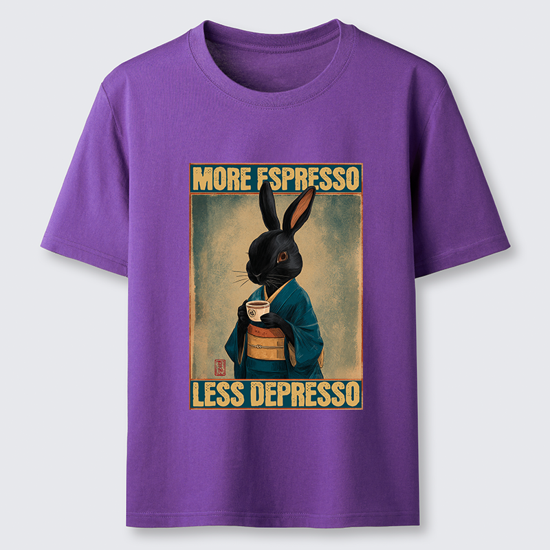Tokyo-Tiger More Espresso Less Depresso Rabbit Classic T-Shirt