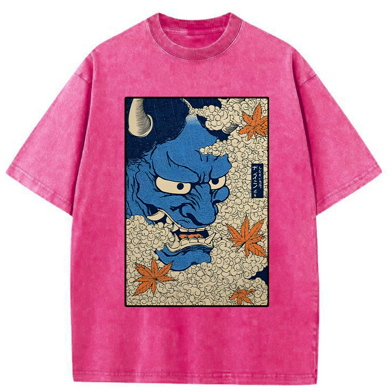 Tokyo-Tiger Japanese Demons Washed T-Shirt