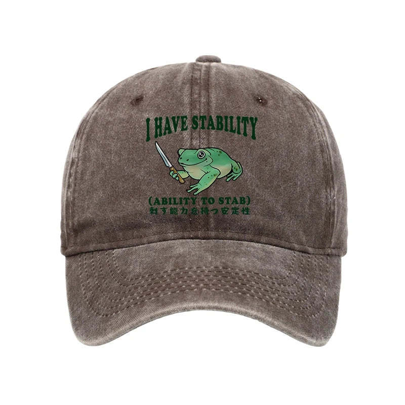 Tokyo-Tiger Mentally Stable Assassin Frog Washed Cap