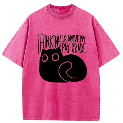 Tokyo-Tiger Thinking Crash Cat Washed T-Shirt