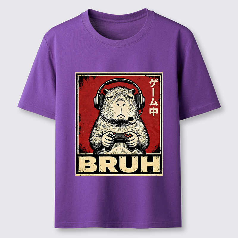 Tokyo-Tiger Funny Capybara Playing Games Classic T-Shirt