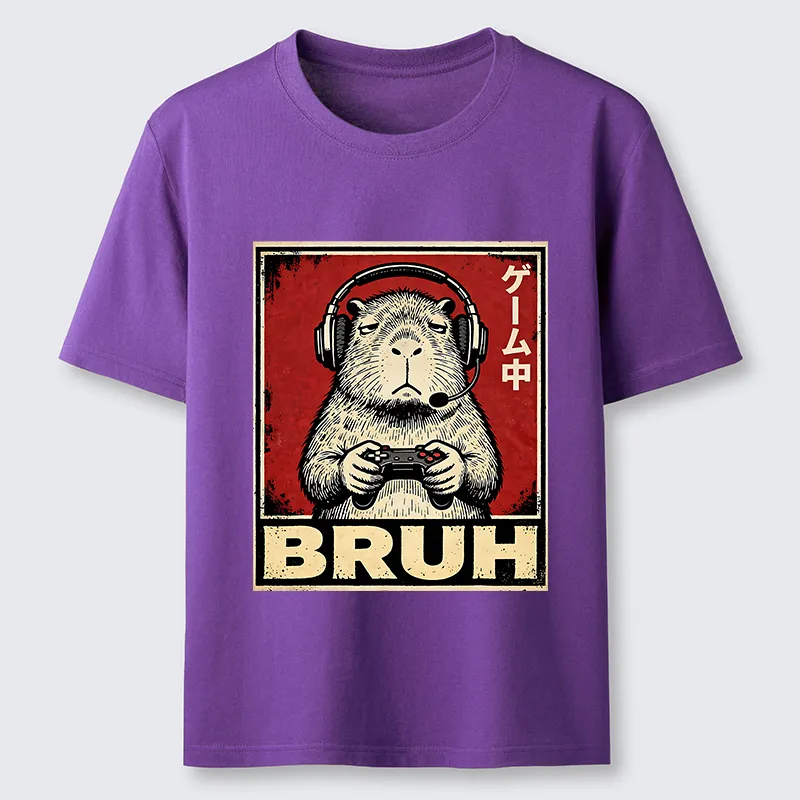 Tokyo-Tiger Funny Capybara Playing Games Classic T-Shirt