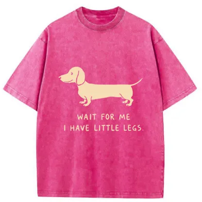 Tokyo-Tiger Wait For The Dachshund Washed T-Shirt