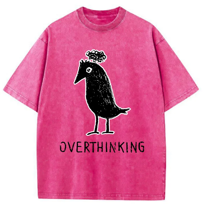 Tokyo-Tiger Overthinking Crow Washed T-Shirt