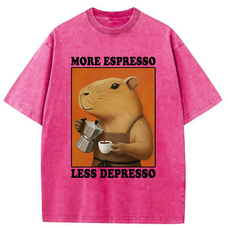 Tokyo-Tiger Capybar Barista Washed T-Shirt