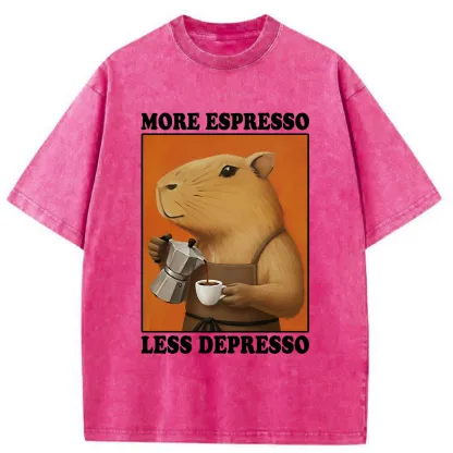 Tokyo-Tiger Capybar Barista Washed T-Shirt