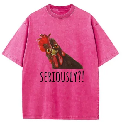 Tokyo-Tiger Questions From The Chicken Washed T-Shirt