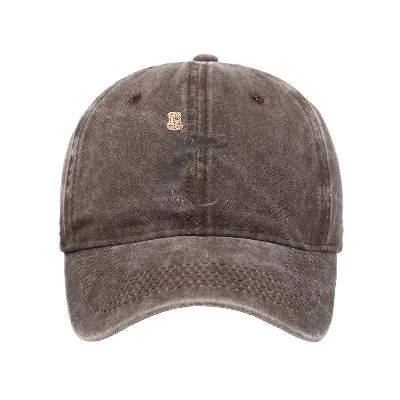 Tokyo-Tiger Matsumoto Hoji Woodblock Print Frog Washed Cap