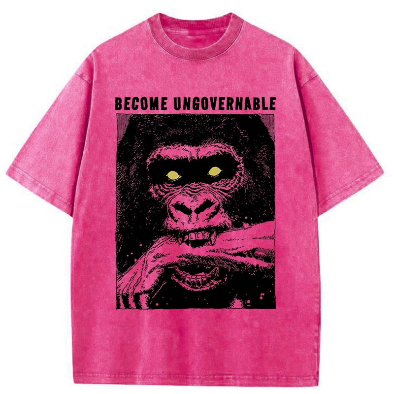 Tokyo-Tiger Uncontrollable Gorilla Washed T-Shirt