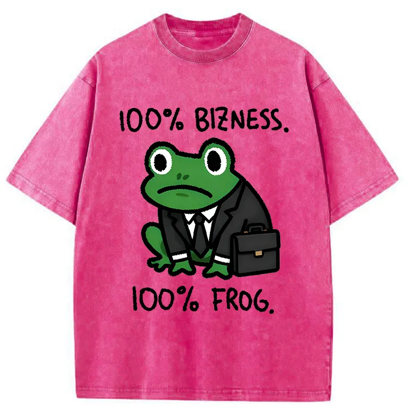 Tokyo-Tiger 100% Bizness 100% Frog Washed T-Shirt