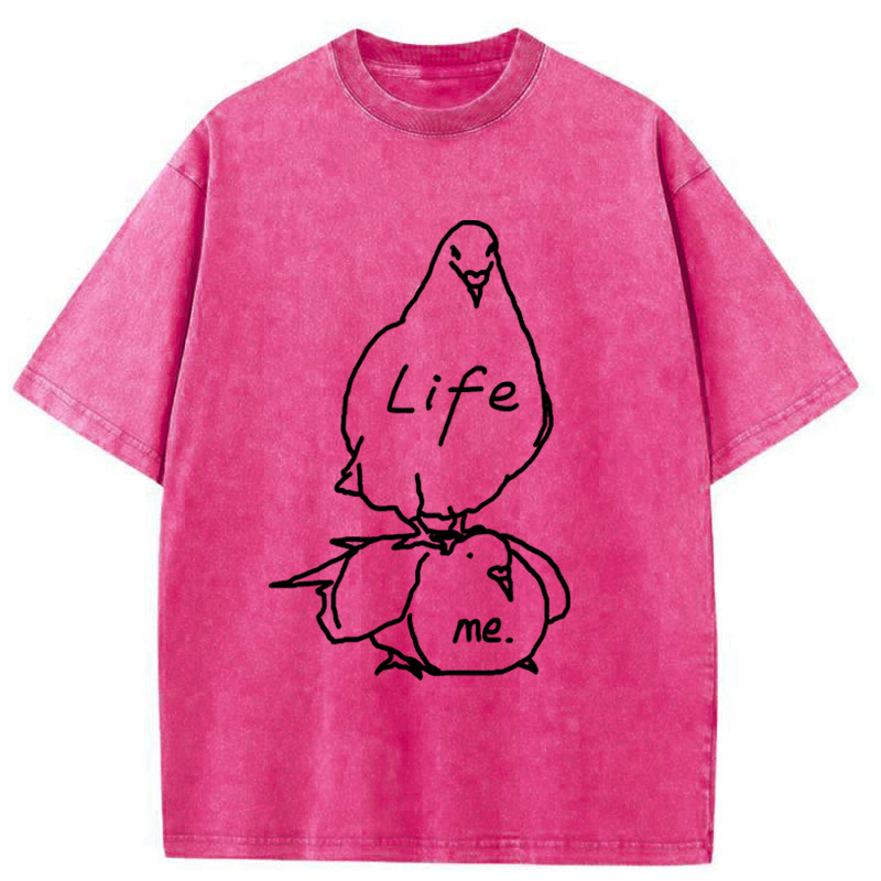 Tokyo-Tiger Life Is A Burden Washed T-Shirt