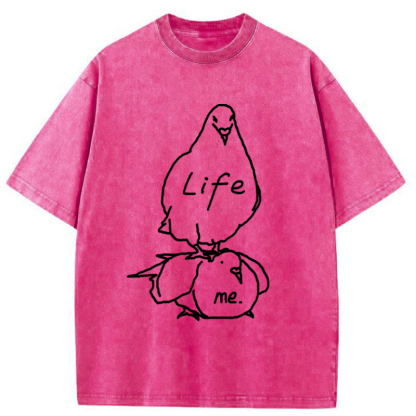 Tokyo-Tiger Life Is A Burden Washed T-Shirt