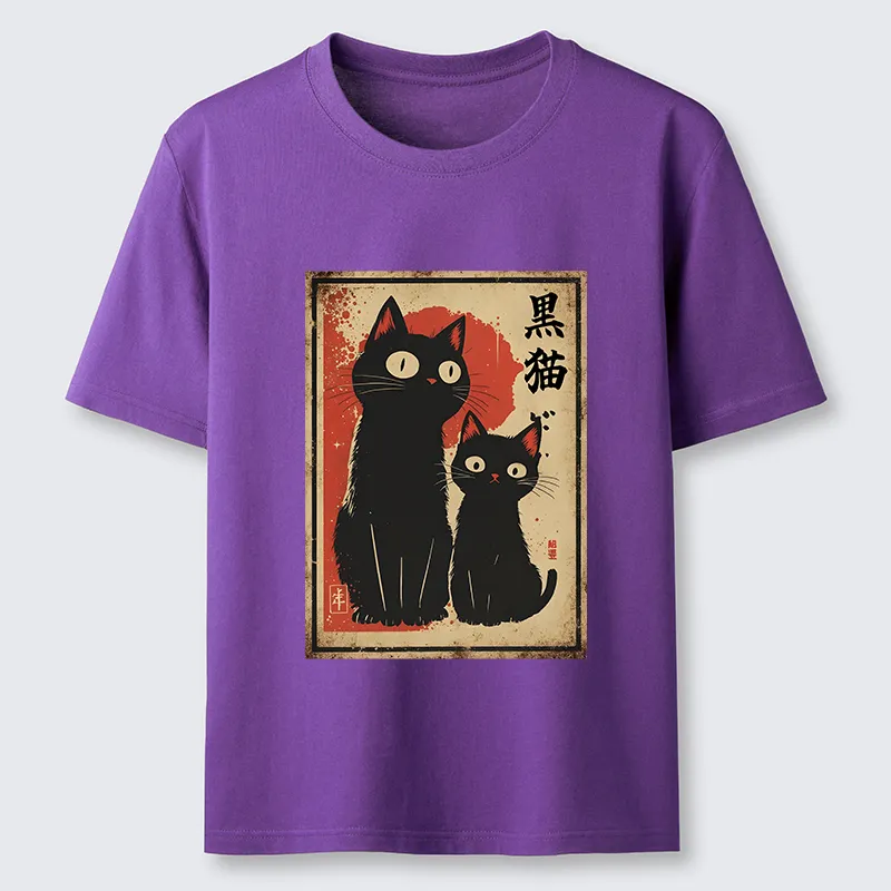 Tokyo-Tiger Two Black Cats Classic T-Shirt