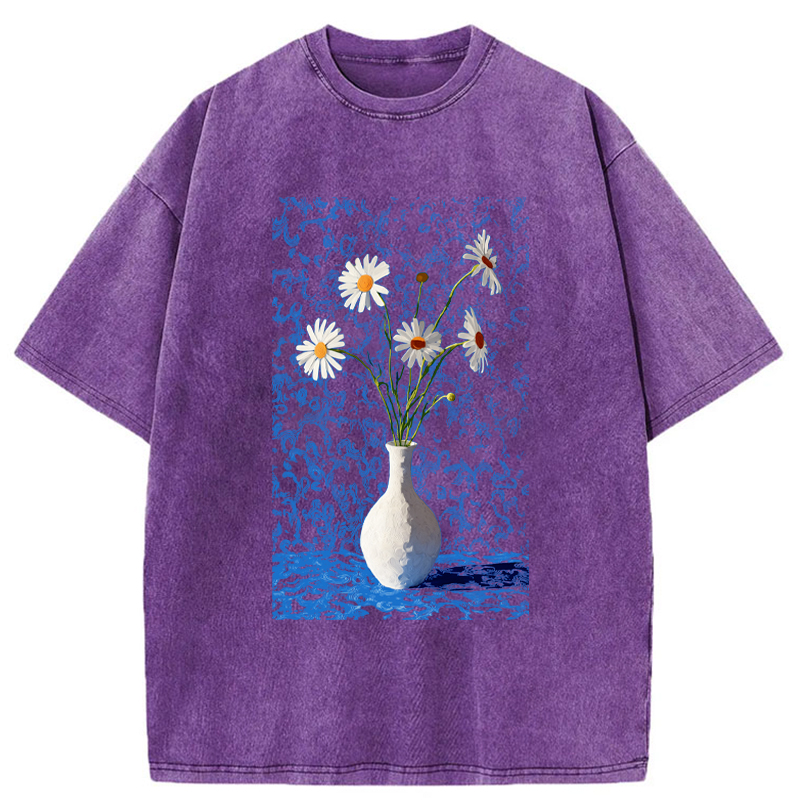 Tokyo-Tiger A Flowing Bouquet Washed T-Shirt