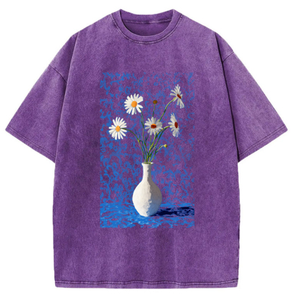 Tokyo-Tiger A Flowing Bouquet Washed T-Shirt