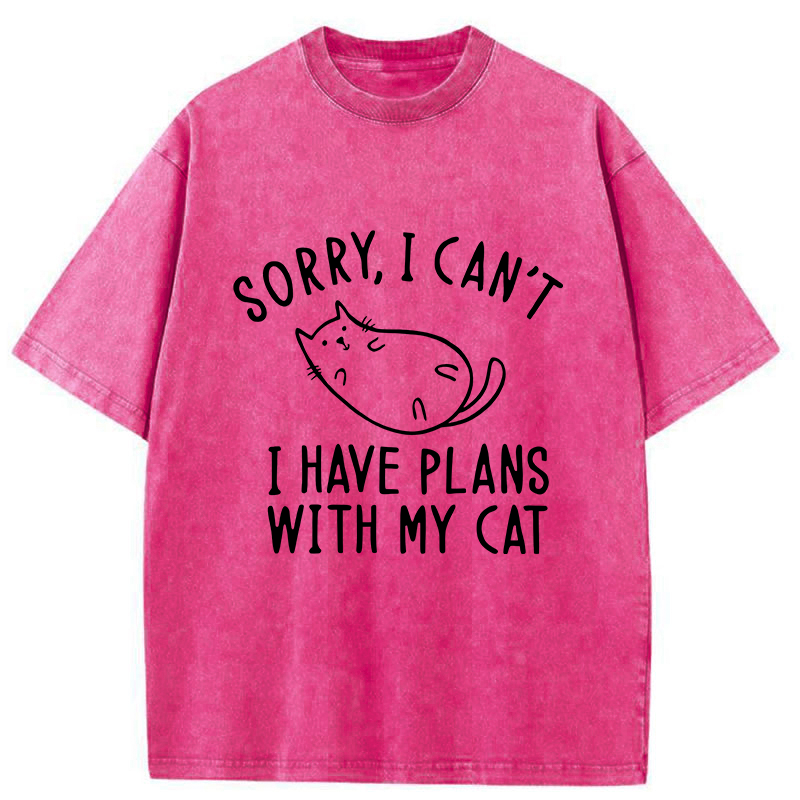 Tokyo-Tiger My Cat And I Have An Agreement Washed T-Shirt