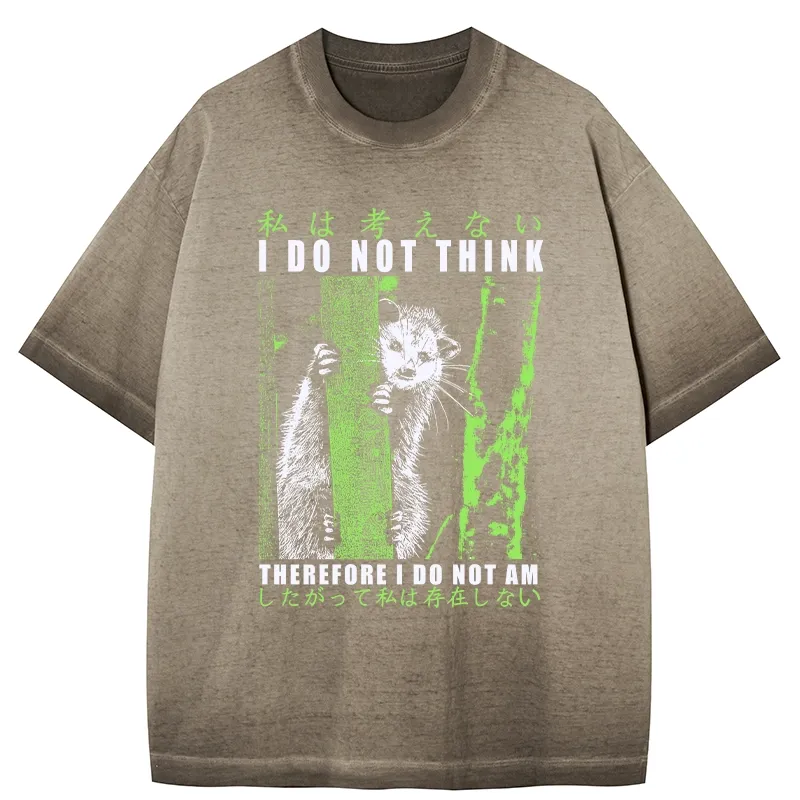 Tokyo-Tiger Stupid Possum Japan Gradient Washed T-Shirt