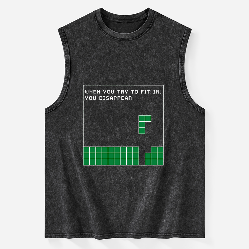 Tokyo-Tiger Be Your Unique Self Washed Tank