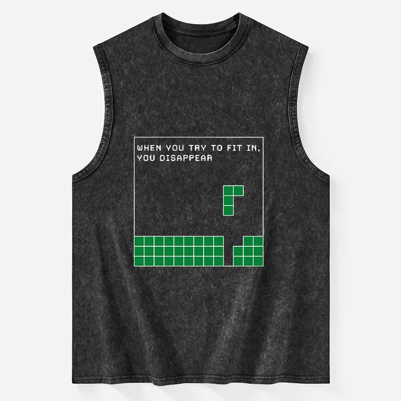 Tokyo-Tiger Be Your Unique Self Washed Tank