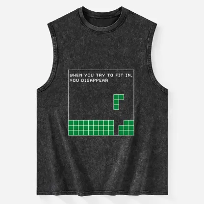 Tokyo-Tiger Be Your Unique Self Washed Tank