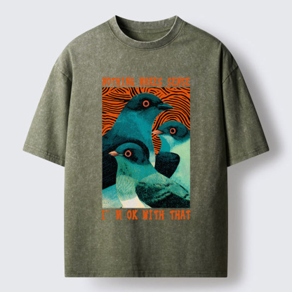 Tokyo-Tiger Nothing Makes Sense Washed T-Shirt