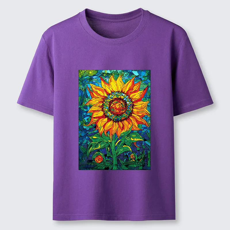 Tokyo-Tiger Colorful Art Sunflower Classic T-Shirt