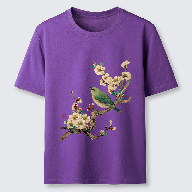 Tokyo-Tiger Perched In Bloom Classic T-Shirt
