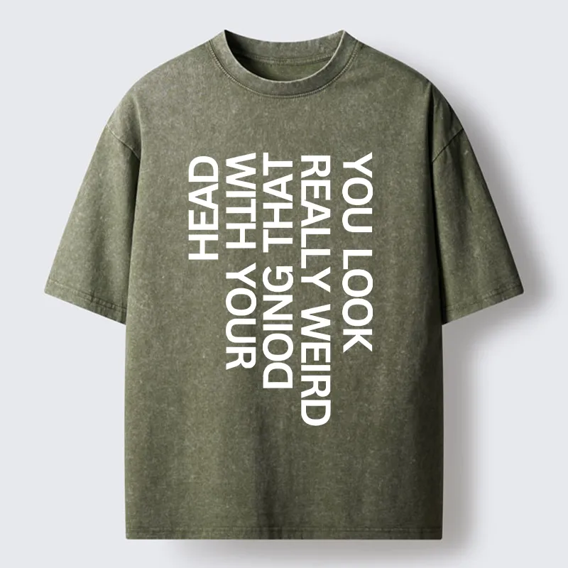 Tokyo-Tiger You Look Really Weird Washed T-Shirt