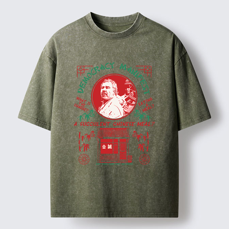 Tokyo-Tiger Succulent Chinese Meal Washed T-Shirt