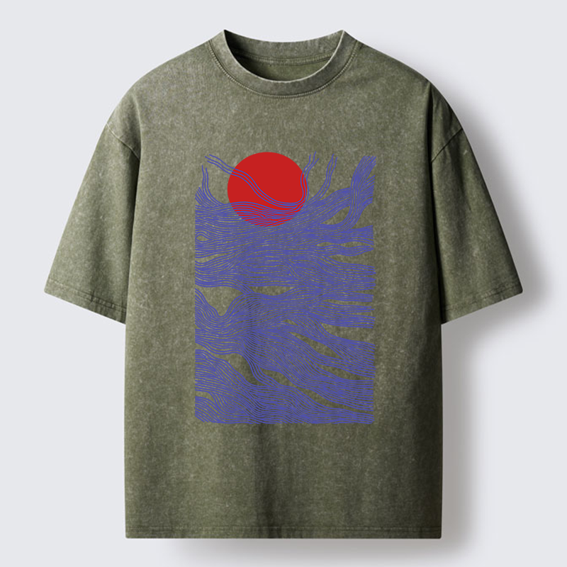 Tokyo-Tiger Branches And The Sun Washed T-Shirt