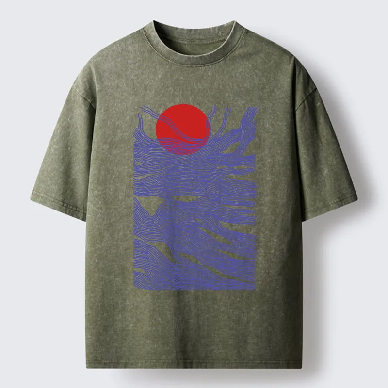 Tokyo-Tiger Branches And The Sun Washed T-Shirt