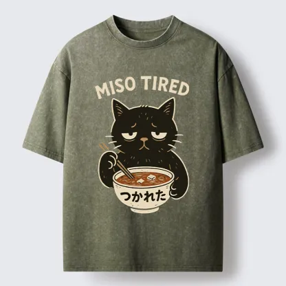 Tokyo-Tiger I’m So Tired Washed T-Shirt