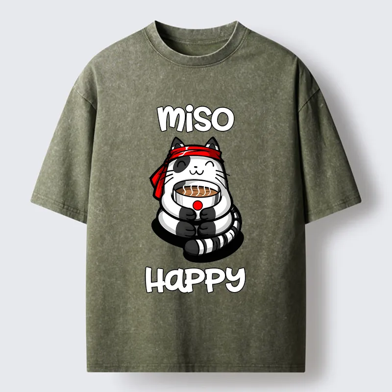 Tokyo-Tiger I‘m So Happy Washed T-Shirt