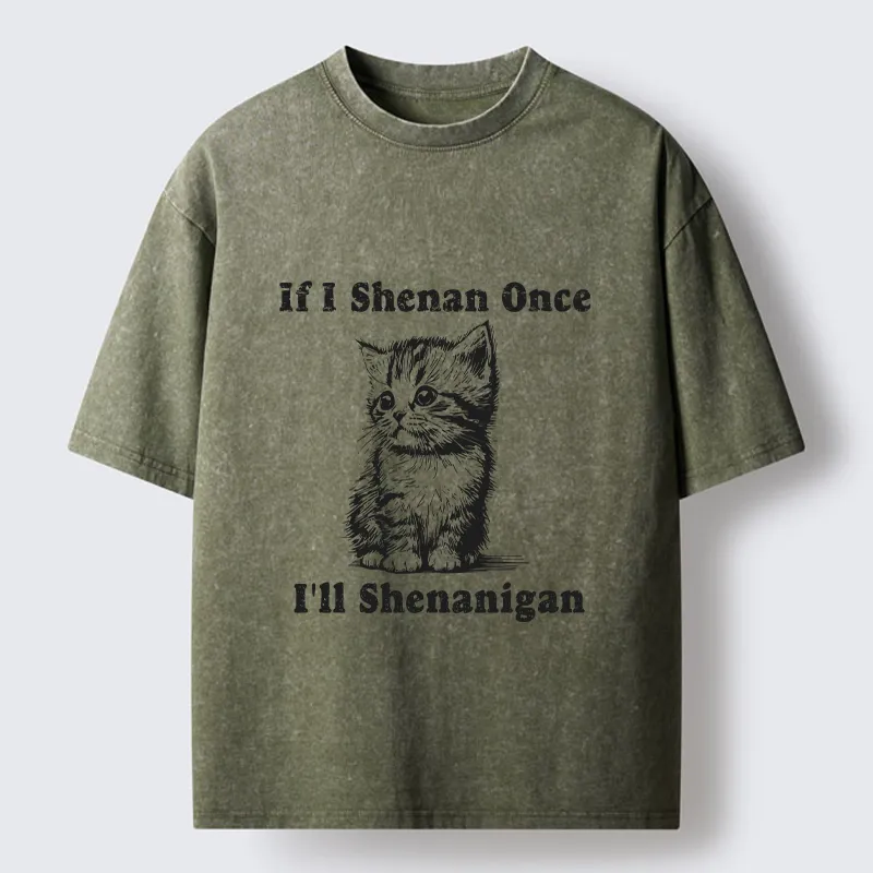 Tokyo-Tiger Saint Patrick's Cat Washed T-Shirt