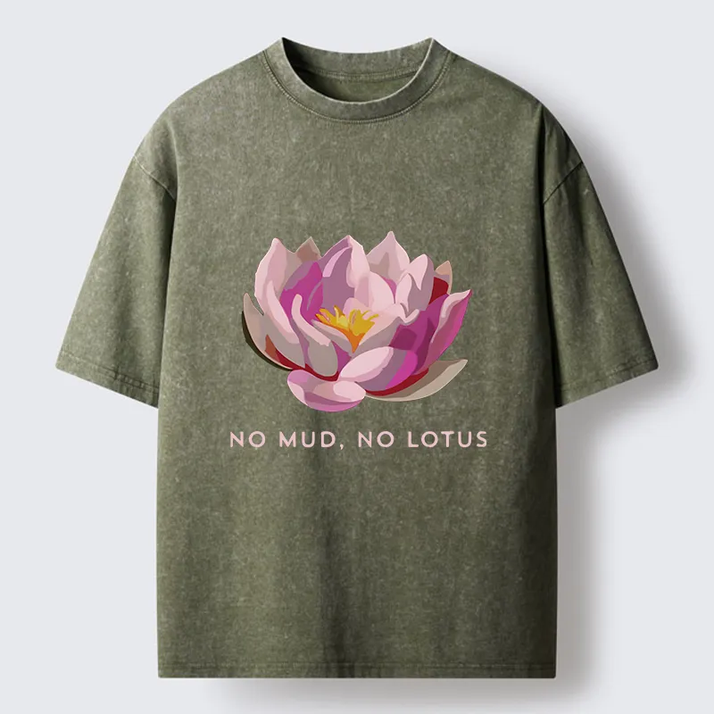 Tokyo-Tiger Zen Lotus Washed T-Shirt