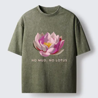 Tokyo-Tiger Zen Lotus Washed T-Shirt