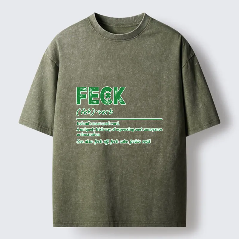 Tokyo-Tiger Saint Patrick Glossary Washed T-Shirt