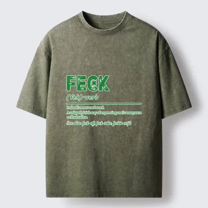Tokyo-Tiger Saint Patrick Glossary Washed T-Shirt