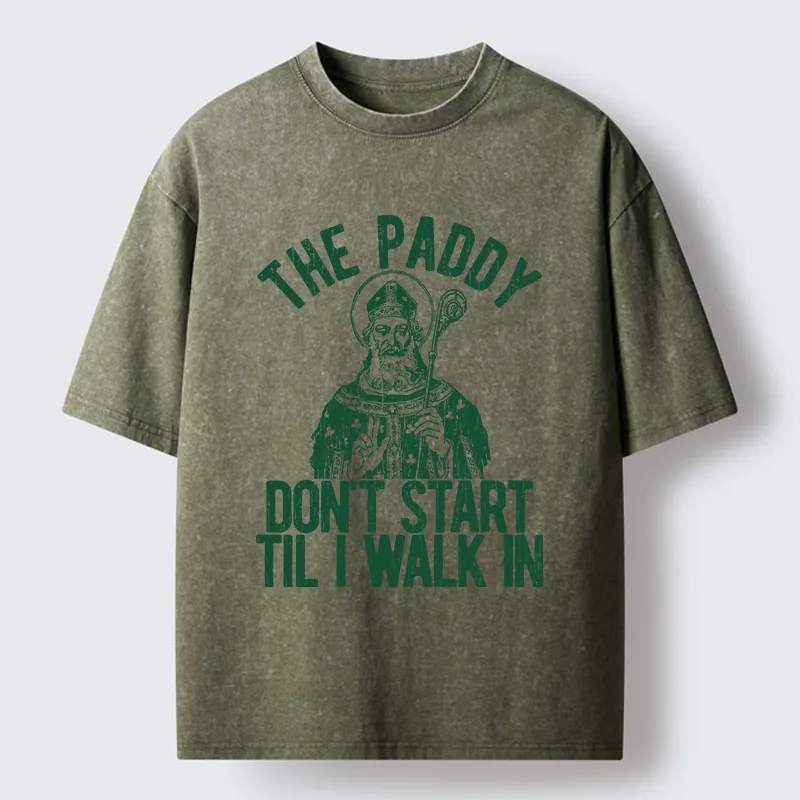 Tokyo-Tiger Funny St Patricks Day Meme Washed T-Shirt